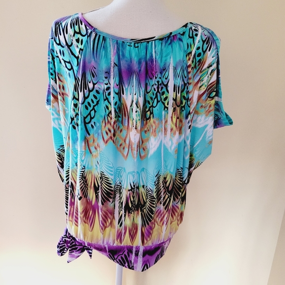Candies subliminal cold shoulder blouse size mediu - Picture 5 of 6